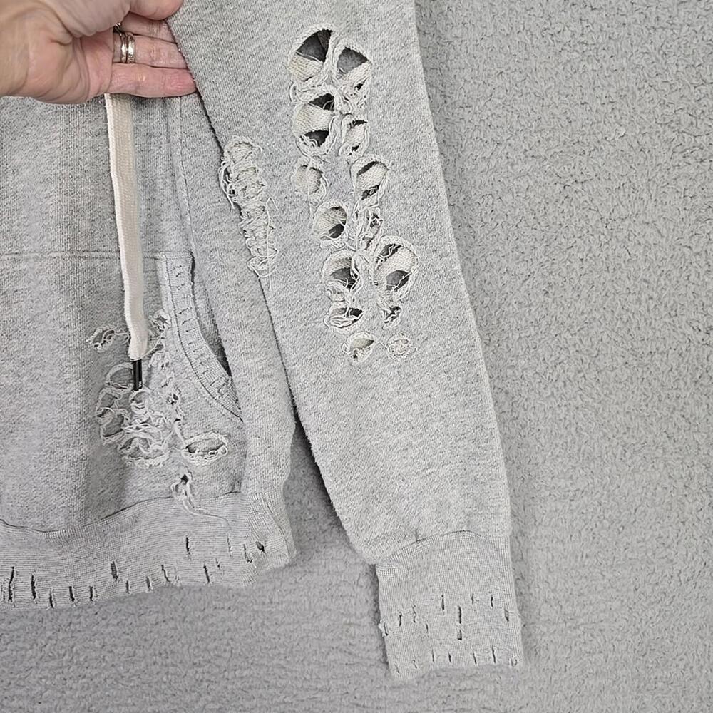 NSF Revolve Lisse Distressed Hoodie Grey, size S - Picture 5 of 9